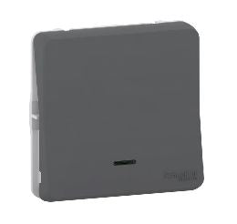 Schneider Electric Grey Push Button, 1 Gang, Mureva Styl
