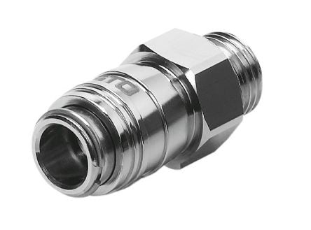 Festo Brass Pneumatic Quick Connect Coupling, 1/8 in Male G