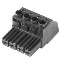 Weidmüller BVZ Series Pluggable Terminal Block, 4-Contact, 7.62 mm Pitch, 1 Row