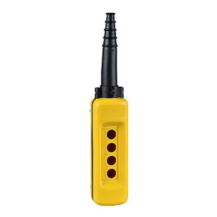 Schneider Electric Control Station Switch, Polypropylene, 4 Cutouts, Yellow, IP65