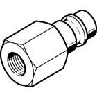 Festo Brass Pneumatic Quick Connect Coupling, 1/4 in Male G