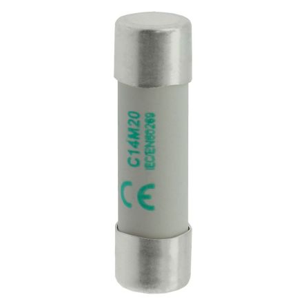 Eaton 20A Ceramic Cartridge Fuse, 14 x 51 mm