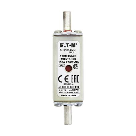 Eaton 100A Centred Tag Fuse NH000 690V
