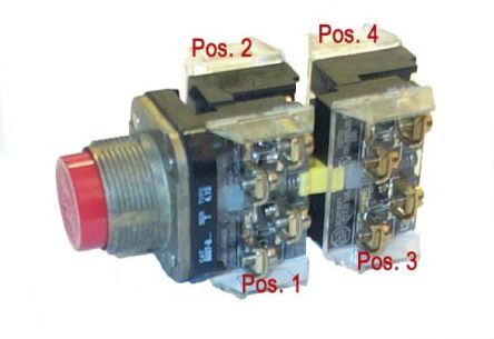 Allen Bradley 800T Series Push Button Switch, Momentary, Panel, 30 mm Cutout, SPST