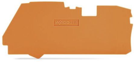 WAGO End & Intermediate Plate for Use with 2116 Series Terminal Blocks, IECEx