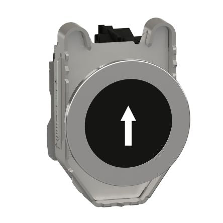 Schneider Electric Harmony XB4 Series Push Button Switch, Spring Return, Panel, 30 mm Cutout, SPST, Black LED, 600 V dc