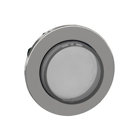 Schneider Electric, ZB4, Flush White LED Pilot Light Head, 30 mm Cutout, IP66, IP67, IP66K, IP69, Round, 240V