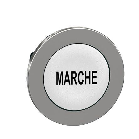 Schneider Electric Harmony XB4 Series White Momentary Push Button Head, 30 mm Cutout, IP69K, IP67, IP66
