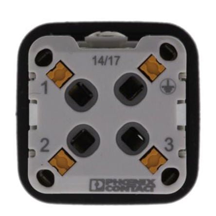 Phoenix Contact HC-A03 Series Heavy Duty Power Connector Insert, 3-Contact, 2 Row, 1585252