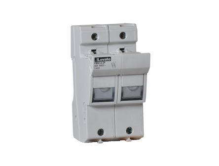 Lovato 50A Base Mount Fuse Holder, 2P-Pole for 14 x 51 mm, 690V ac