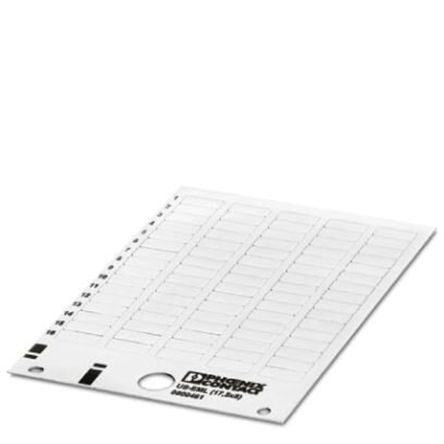 Phoenix Contact Panel Marker, 8 mm Length 0800461 White