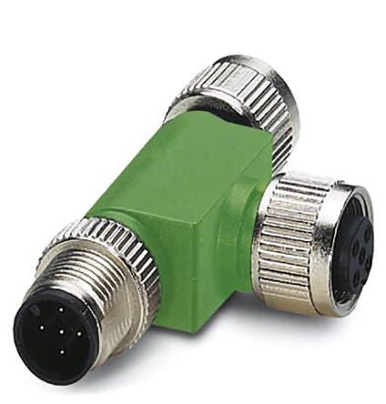 Phoenix Contact Straight Circular Connector Adapter 5 M12 Male 5 M12 Male