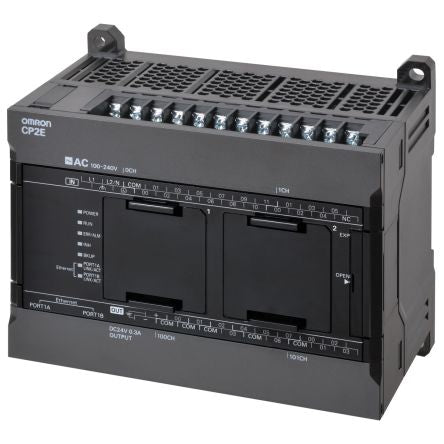 Omron CP2E Series PLC CPU, Transistor Output, 18-Input, Digital Input