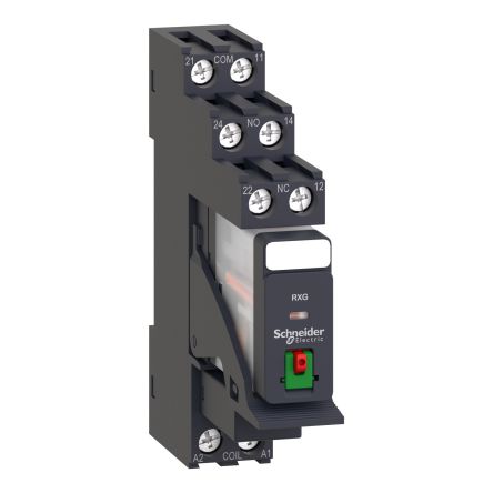 Schneider Electric Harmony Relay RXG Series Interface Relay, DIN Rail, 230V ac Coil, DPDT