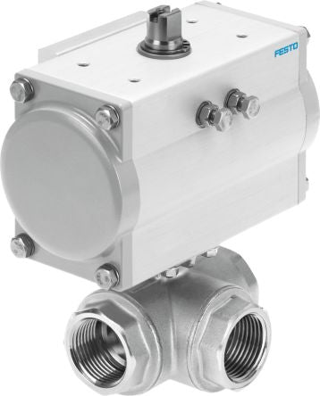 Festo Ball type Pneumatic Actuated Valve, 25 bar, EN 10226-1 Rp1-1/2