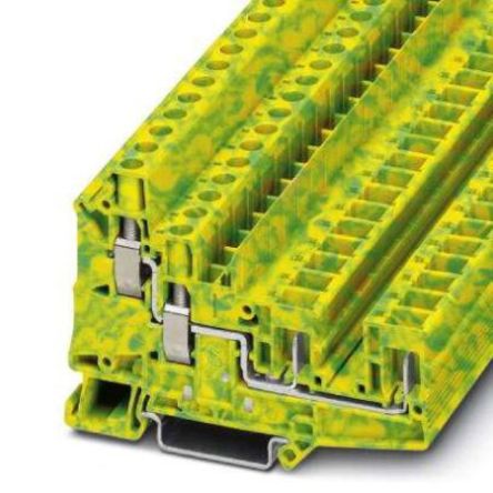 Phoenix Contact 4-Way Earth Modular Terminal Block, 10mm², 24AWG, 8 AWG Wire, Plug-In, Polyamide Housing
