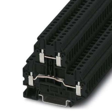 Phoenix Contact 3044637 Double Level Terminal Block Black, 0.14mm², 4 mm², 2-Level, Screw, ATEX, IECEx