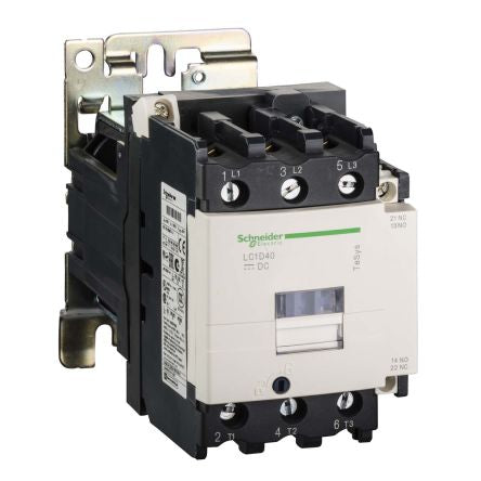 Schneider Electric TeSyS D Contactor, 72V dc Coil, 3-Pole, 65 A, 37 kW 72V dc, 3 NO, 440V
