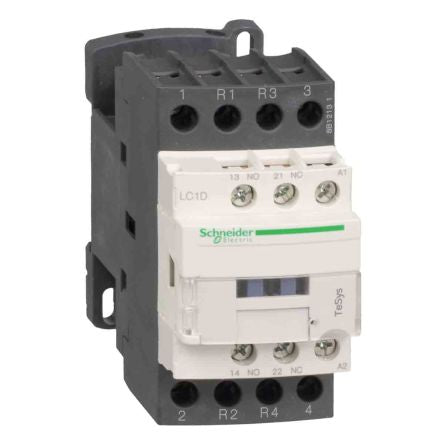 Schneider Electric TeSyS D Contactor, 24V dc Coil, 4-Pole, 25 A 24V dc, 2 NO/2 NC, 690V ac