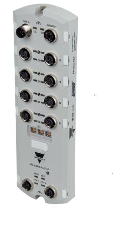 Carlo Gavazzi Y Series Sensor Box, 8 Port, TCP, OPC UA, Ethernet