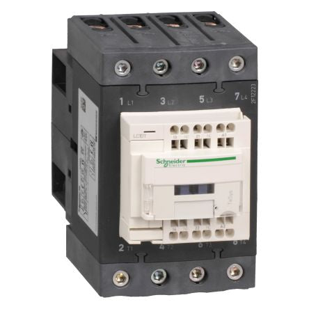 Schneider Electric TeSyS D Contactor, 24V dc Coil, 4-Pole, 80 A 24V dc, 1 NO/1 NC, 690V