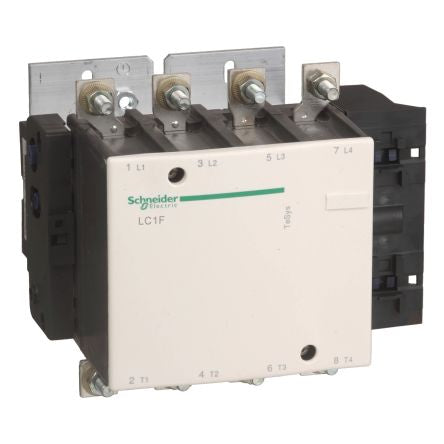 Schneider Electric TeSys Contactor, 230V ac Coil, 4-Pole, 315 A, 32 W 230V ac, 4 NO, 690V