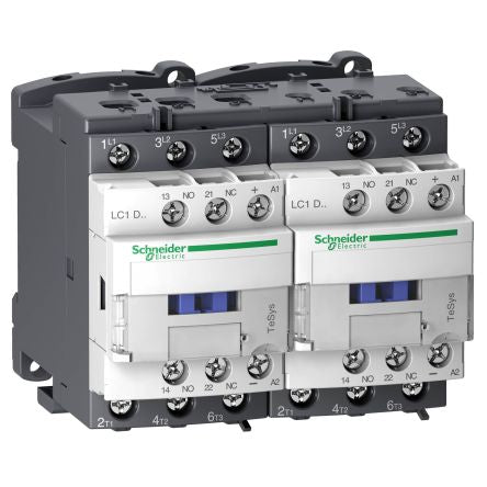 Schneider Electric TeSyS D Contactor, 24V dc Coil, 3-Pole, 32 A, 18.5 kW 24V dc, 1 NO/1 NC, 440V