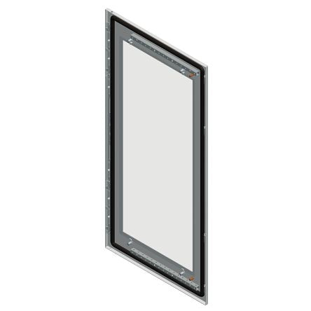 Schneider Electric NSYS Series Lockable Door: Securit Glass Door: Sheet Steel RAL 7035 Single Door, 1800 mm H, 1m W,