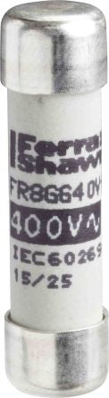 Schneider Electric 4A F Ceramic Cartridge Fuse, 8.5 x 32 mm