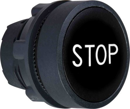 Schneider Electric Harmony Series Black Spring Return Push Button Head, 22 mm Cutout, IP69K, IP67, IP66
