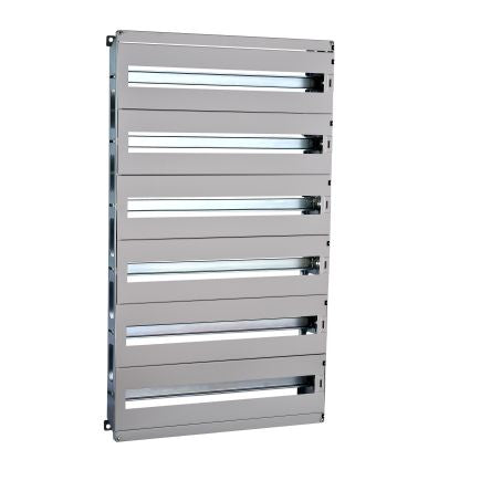 Schneider Electric PanelSeT Series Black RAL 7035 Steel Enclosure Chassis, 653 mm H, 455mm W