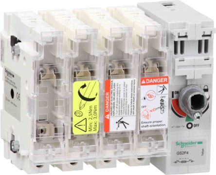 Schneider Electric Fuse Switch Disconnector, 4-Pole, 50 A, 50A