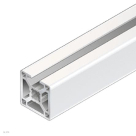 Bosch Rexroth Silver Aluminium Strut Profile 30 x 30 mm 8 mm Groove, 2000 mm Length, 30 x 30 mm Square, Series R9