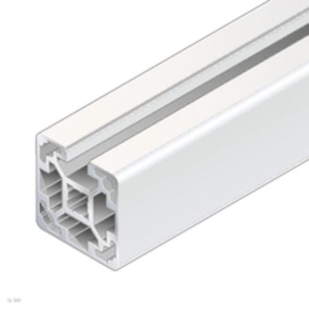 Bosch Rexroth Grey Aluminium Strut Profile 40 x 40 mm 10 mm Groove, 2 m Length, 40 x 40 mm Square, Series R9