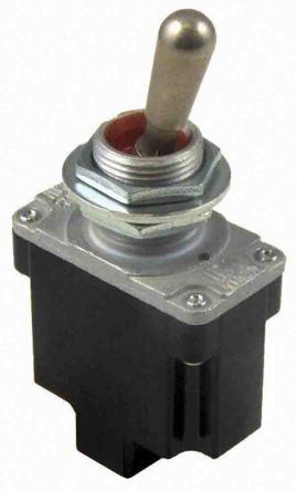 Honeywell Toggle Switch, Bushing Mount, Latching, SPDT, Screw Terminal, 28 V dc, 125 V ac