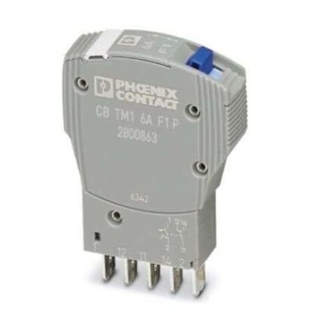 Phoenix Contact Thermomagnetic Device Circuit Breaker CB Thermal Circuit Breaker - 1-Pole, Snap-On, 6A Current Rating, 1