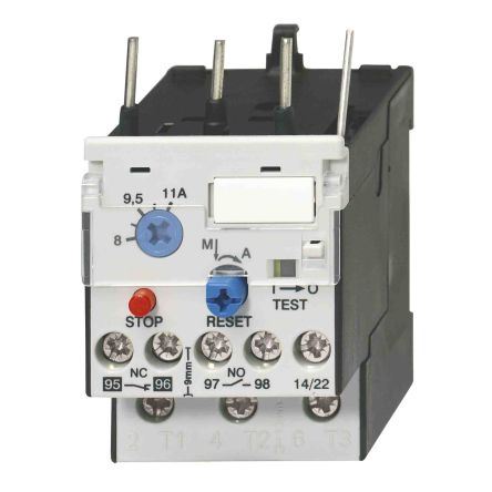 Omron, J7TKN Thermal Overload Relay, 0.4A, 0.6 A F.L.C, 600mA Contact Rating, 15 kW 3