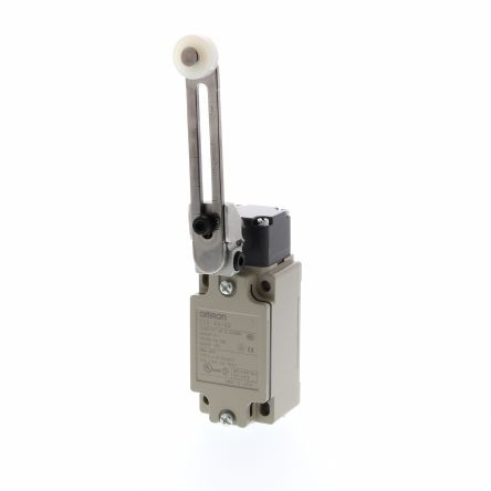 Omron D4B Series Adjustable Roller Lever Limit Switch, 1 NO/1 NC, IP67, Metal Housing, 400V