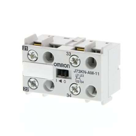 Omron Contact, 2 Contact, 1 NO/1 NC, J73KN, DIN Rail, 3 A, 230V, J73KN-AM-11