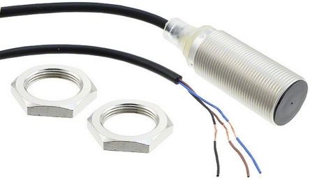 Omron E2B-M18KS08-WP-C1 2M Threaded Barrel Inductive Proximity Sensor, M18 NPN E2B 30V 8 mm 30 V dc 200mA