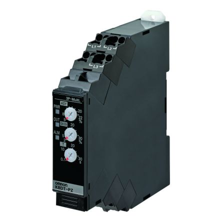 Omron Monitoring Relay, 3 Phase, 200 V ac→240 V ac Monitor Range, Transistor, DIN Rail 24 V dc