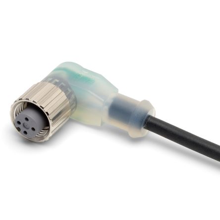 Omron Female 4 way M12 to Unterminated Sensor Actuator Cable, 2 m