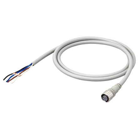 Omron Female 4 way M12 to Unterminated Sensor Actuator Cable, 20 m