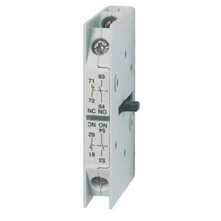 Omron Auxiliary Contact Block, 1 Contact, 1 NO/1 NC, J73KN, Side, 10 A, 24V, J73KN-D-11S