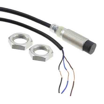 Omron E2B-M12KN05-WP-C1 2M Threaded Barrel Inductive Proximity Sensor, M12 NPN E2B 30V 5 mm 30 V dc 200mA