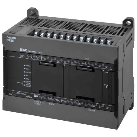 Omron CP2E Series PLC CPU, Relay Output, 18-Input, PNP/NPN Input