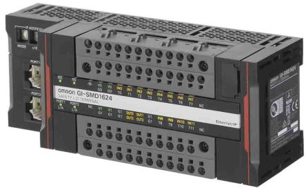 Omron GI-SMD Series Input/Output Module, 12 Inputs, 4 Outputs, 24V