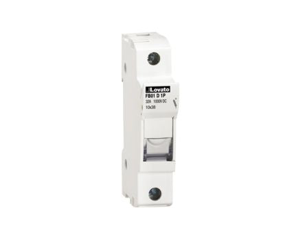 Lovato 32A Rail Mount Fuse Holder, 1P-Pole, 690V ac