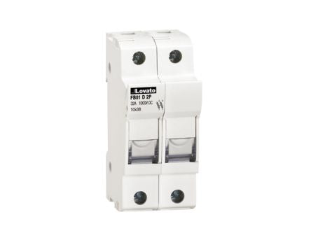 Lovato 32A Rail Mount Fuse Holder, 2P-Pole, 1kV