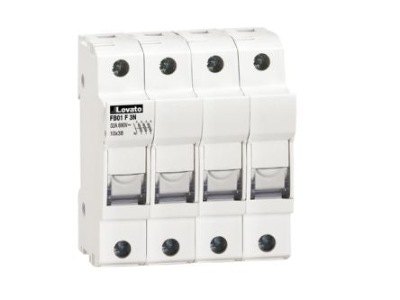 Lovato 32A Rail Mount Fuse Holder for 10 x 38 mm, 3P-Pole, 690V ac